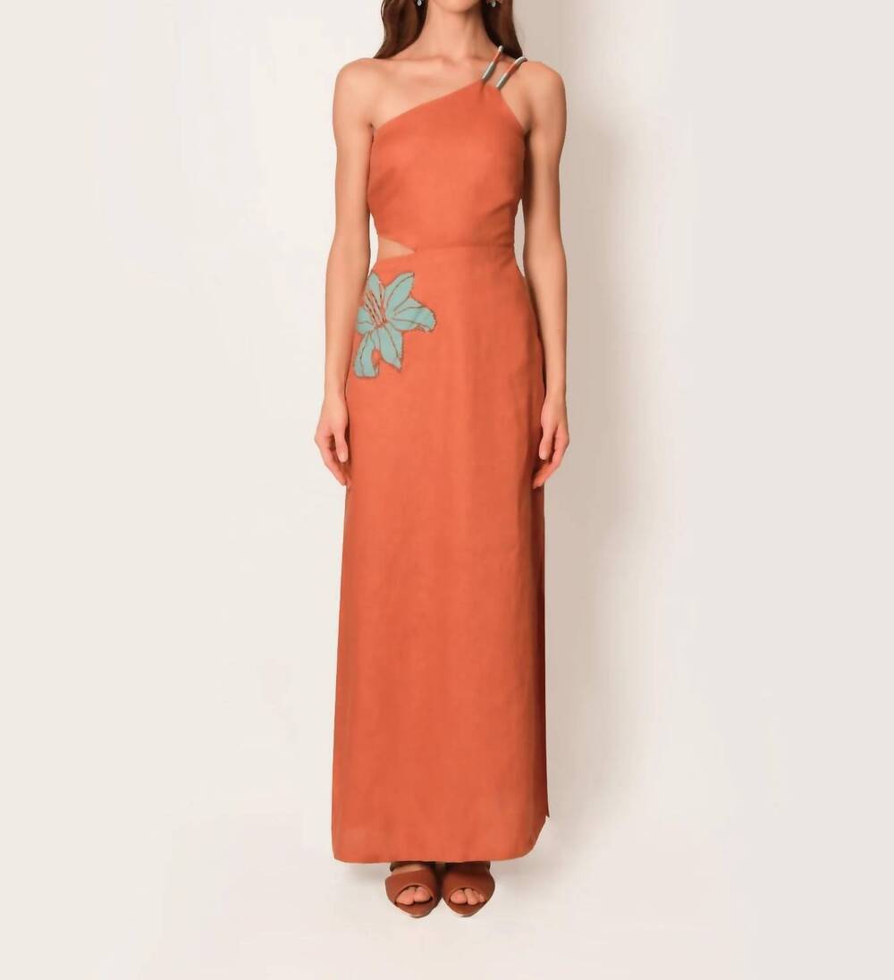 NEW SIMONA alma bonita maxi dress in terracotta